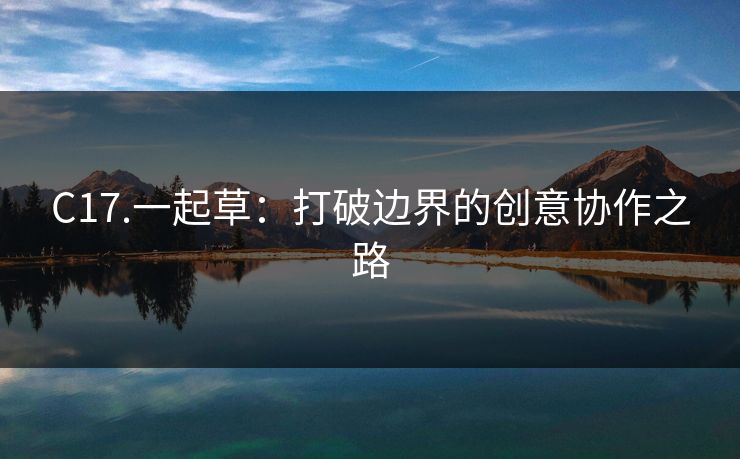 C17.一起草：打破边界的创意协作之路